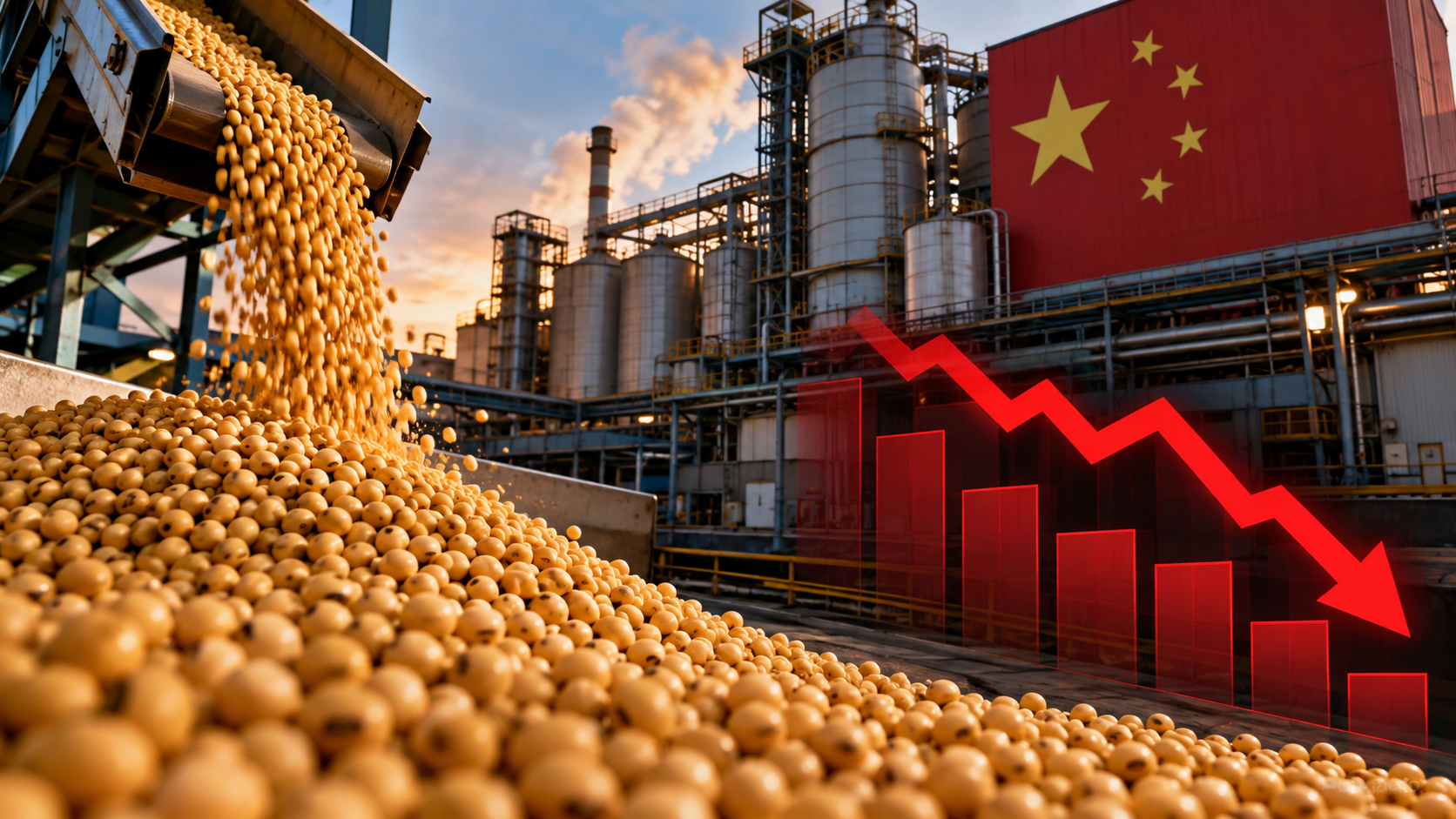 O QUE AS MARGENS NEGATIVAS NO PROCESSAMENTO DE SOJA NA CHINA SINALIZAM PARA O MERCADO?